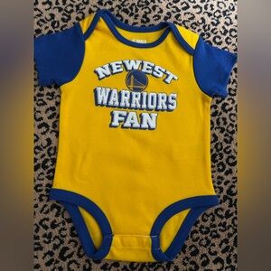 Warriors Fan Gold& Blue Baby One-Piece Bodysuit
(Brand New)